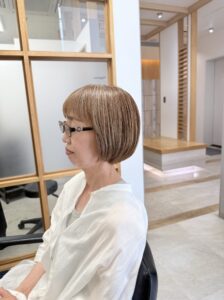 ボブ,白髪率40%