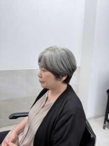 白髪率70%
