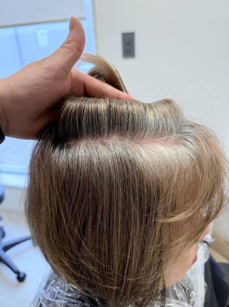 白髪率80%以上の白髪ぼかしカラー
