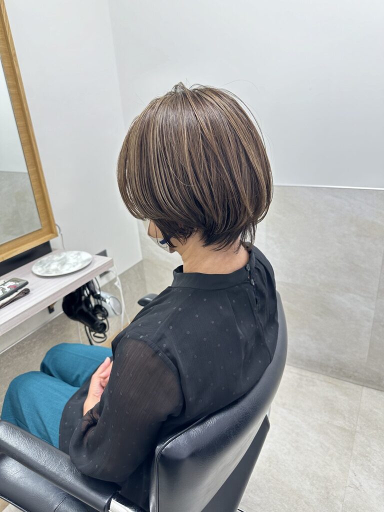 白髪ぼかしハイライト