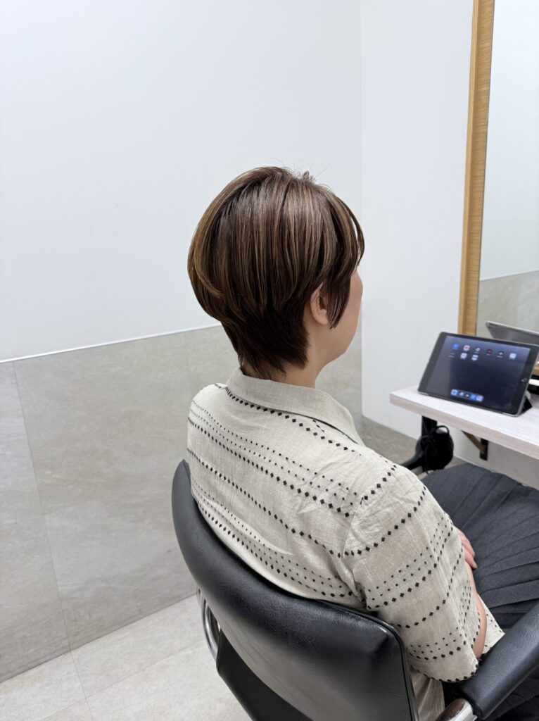 白髪ぼかしハイライト